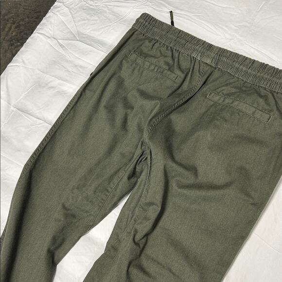 Silver Lake Twill Jogger Pants Men's Pull On Green Mid Rise Size X-Large Scoop - Picture 6 of 8
